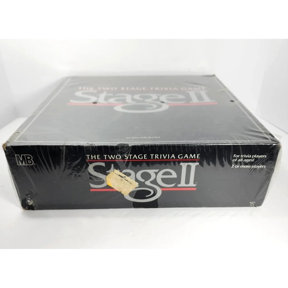 1985 VTG Milton Bradley Stage II the Two Stage Trivia Game New Sealed‎